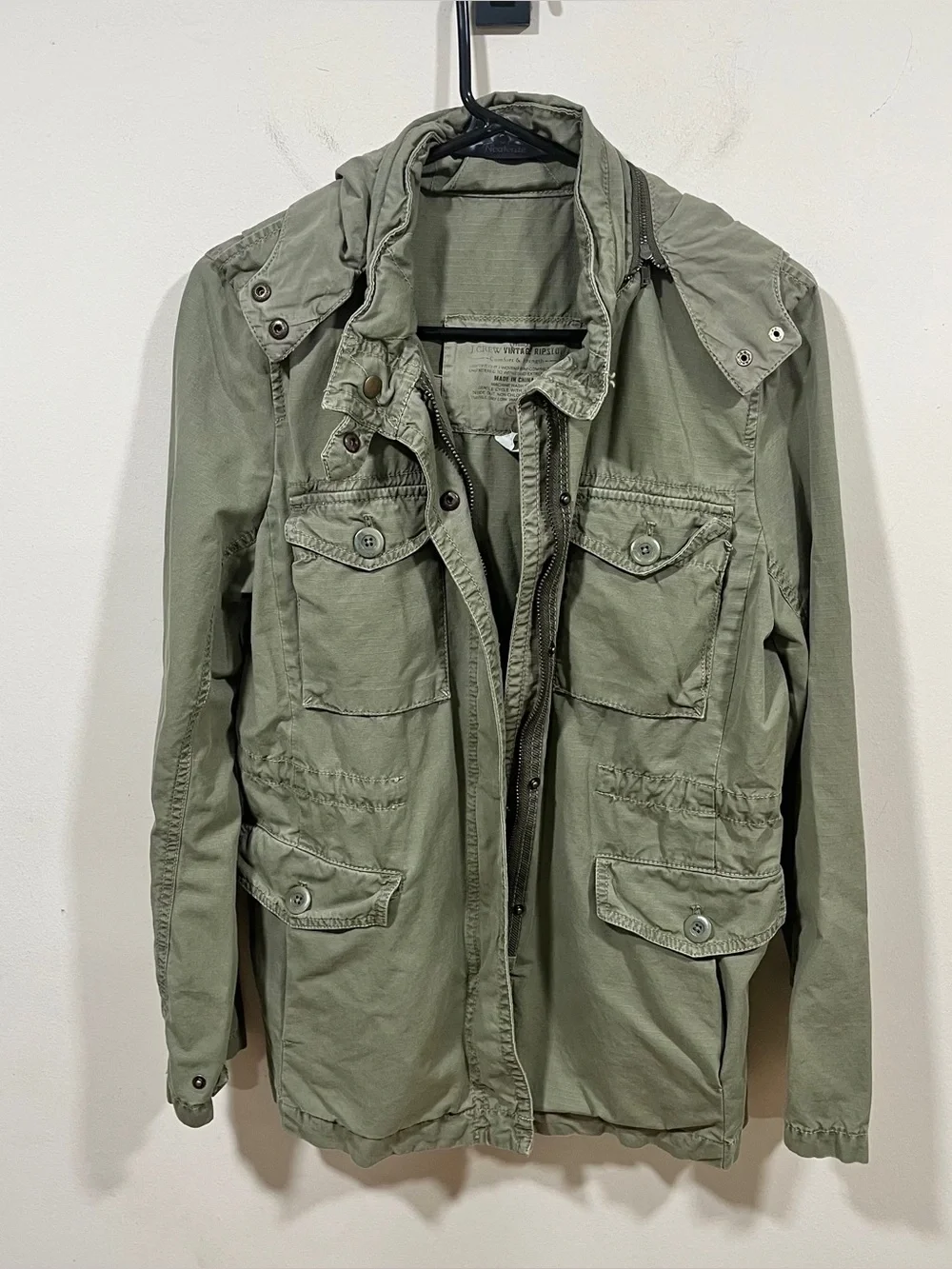J.Crew military utility fatigue jacket size M men’s vintage green